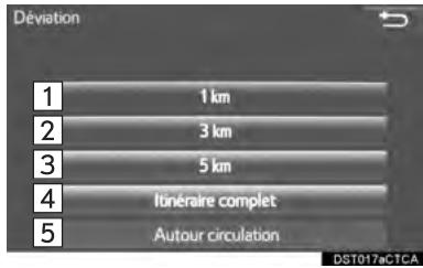 TOYOTA Tacoma N300 2018 - SELECTION DU TYPE D'ITINÉRAIRE - 2