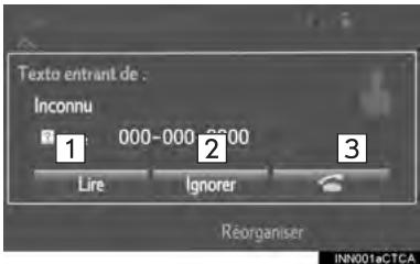 TOYOTA Tacoma N300 2018 - RéCEPTION D'UNMESSAGE - 1