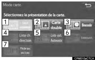 TOYOTA Tacoma N300 2018 - SELECTION DU MODE CARTOGRAPHIQUE - 1