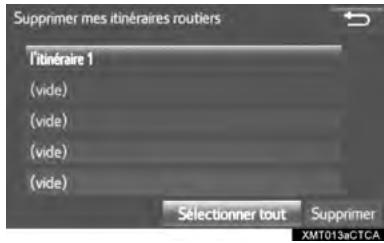 TOYOTA Tacoma N300 2018 - SUPPRESSION DES ITINÉRAIRES PERSONNELS - 1