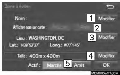 TOYOTA Tacoma N300 2018 - MODIFICATION DES ZONES À ÉVITER - 1