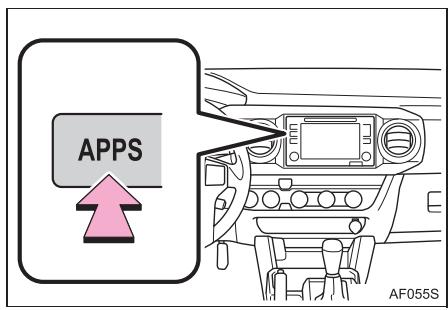 TOYOTA Tacoma N300 2018 - PARAMÉTRES Entune App Suite - 1