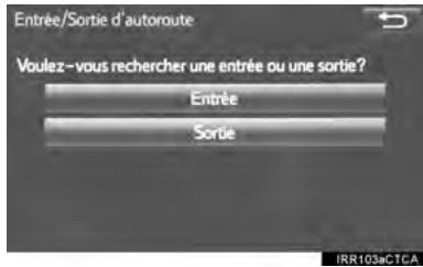 TOYOTA Tacoma N300 2018 - RECHERCHE PAR ENTREE/ SORTIE D'AUTOROUTE - 1