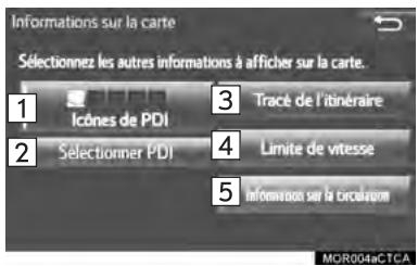 TOYOTA Tacoma N300 2018 - AFFICHAGE DES INFORMATIONS CARTOGRAPHQUES - 1