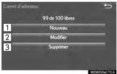 TOYOTA Tacoma N300 2018 - CONFIGURATION DU CARNET D'ADRESSES - 1
