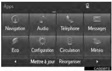 TOYOTA Tacoma N300 2018 - Sélectionnez "Messages". - 1