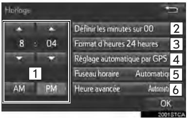 TOYOTA Tacoma N300 2018 - PARAMÉTRES DE LA MONTRE - 1