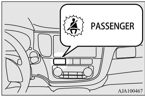 MITSUBISHI Outlander 3 (2015-2018) - Témoin de ceinture de sécurité du passager avant non bouclée - 1
