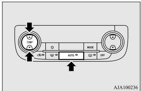 MITSUBISHI Outlander 3 (2015-2018) - Fonctionnement du système de climatisation (mode automatique) - 1