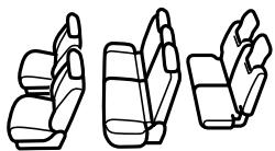MITSUBISHI Outlander 3 (2015-2018) - Disposition des sièges - 2