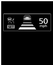 MITSUBISHI Outlander 3 (2015-2018) - Quand le système (ACC) détecte un véhicule dans la distance définie - 1