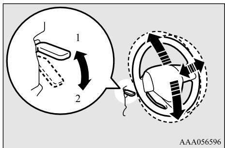 MITSUBISHI Outlander 3 (2015-2018) - Réglage de hauteur et portée du volant de direction - 1