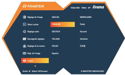 IIYAMA GB2741HSUB1 - Raccourci - 3
