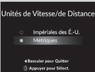 Acura TLX (2022) - Unités de Vitesse/de Distance - 1