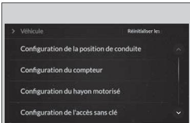 Acura TLX (2022) - Réglages par défaut du vehicule - 1