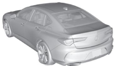 Acura TLX (2022) - Modèle avec pneu de secours en option - 1