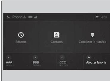 Acura TLX (2022) - Pour faire un appel à partir du repertoire téléphonique importé - 2