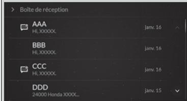 Acura TLX (2022) - Affichage des messages - 1