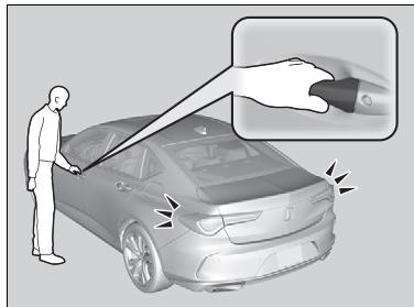 Acura TLX (2022) - Déverrouillage des portières et du coffre - 1