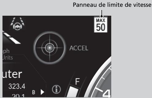 Acura TLX (2022) - Panneaux de signalisation apparaisant sur l'affichage multifonction et l'affichage tete haute* - 1