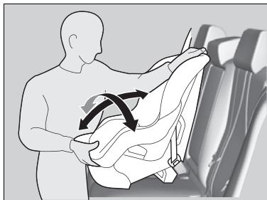 Acura TLX (2022) - ■ Installation d'un siège de sécurité pour infant avec une ceinture sous-abdominale/épaullière - 4