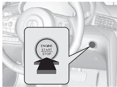 Acura TLX (2022) - Bouton ENGINE START/ STOP (mise en marche/ arrêt du moteur) P.146 - 1