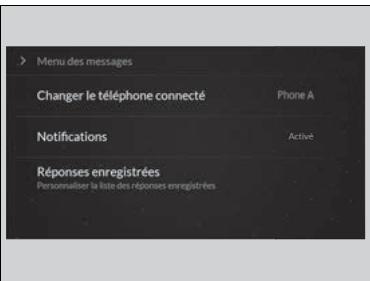 Acura TLX (2022) - Pour configurer les options de message texte - 1