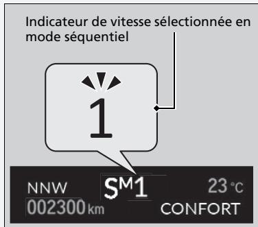 Acura TLX (2022) - Fonctionnement du mode séquentiel - 1