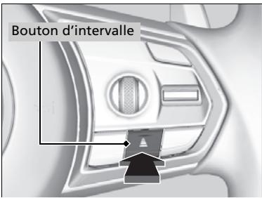 Acura TLX (2022) - Pour déterminer ou changer la distance de suivi - 1