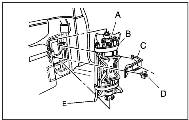 Saturn Relay (2007) - Dépose du pneu de secours et des outils - 2
