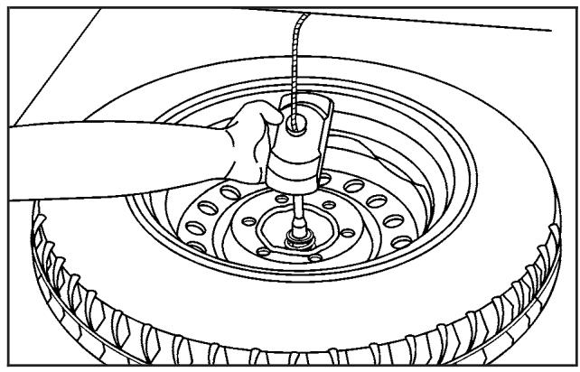 Saturn Relay (2007) - Dépose du pneu de secours et des outils - 5