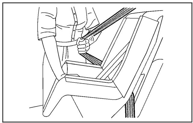 Saturn Relay (2007) - Fixation d'un apparéil de retenue pour infant en position siège arrête - 2