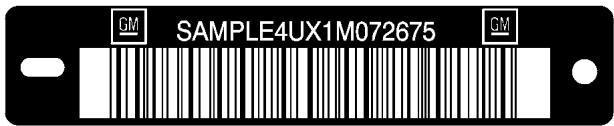 Saturn Relay (2007) - Numero d'identification du vehicule (NIV) - 1