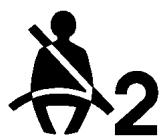 Saturn Relay (2007) - Témoin de rappel de bouclage de la ceinture de sécurité du passager - 1