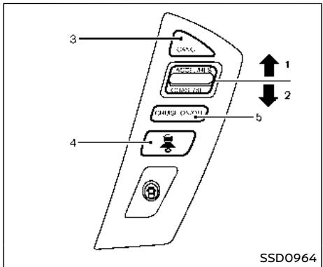NISSAN Armada (2018) - Fonctionnement du mode de contrôle de distance d'un véhicule à l'autre - 2