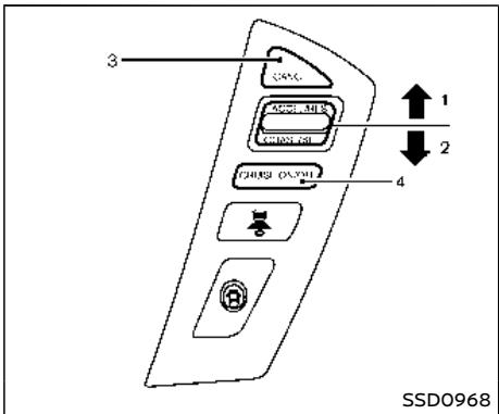 NISSAN Armada (2018) - Avertissement - 1