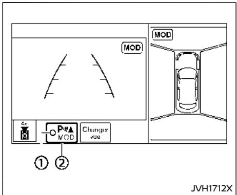 NISSAN Armada (2018) - Fonctionnement du système MOD - 1
