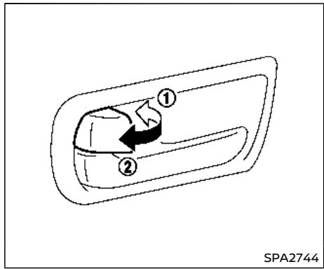 NISSAN Armada (2018) - Ouverture et fermeture des VITRES avec la CLE mecanique - 1