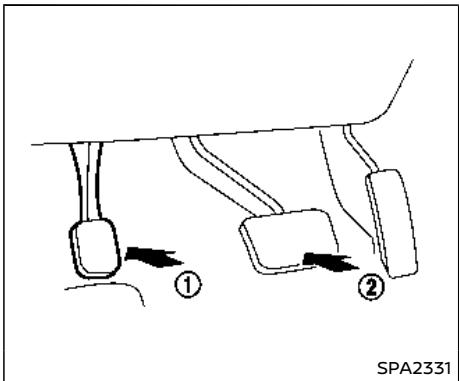 NISSAN Armada (2018) - Systeme d'av. du déport de couloir (ldw)/systeme d'interv. de CHANG. de VOIE intelligent (si équipé) - 1