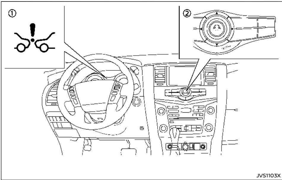 NISSAN Armada (2018) - Fonctionnement du systeme de detecteur de collision frontale intelligent - 1