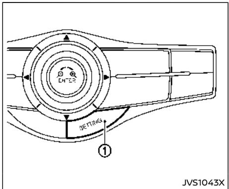 NISSAN Armada (2018) - Activation/désactivation du système de contrôle dynamique de la distance intelligente - 1