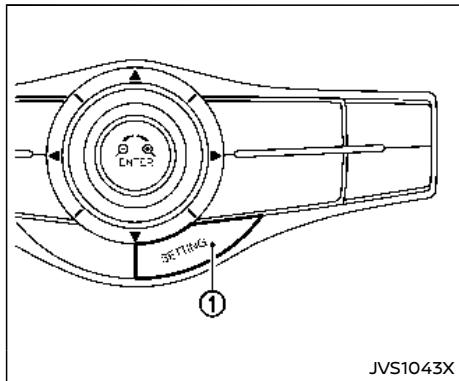 NISSAN Armada (2018) - Activation/désactivation du système d'intervention sur l'angle MORT intelligent - 1