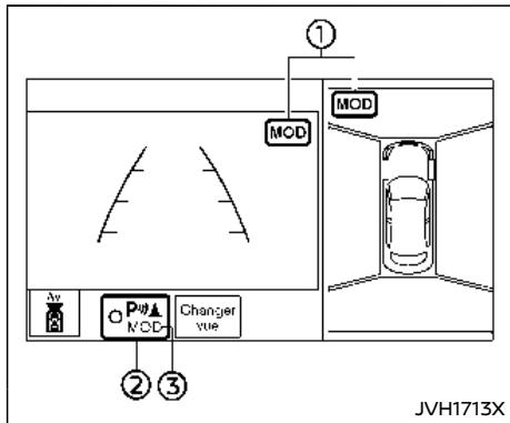 NISSAN Armada (2018) - Réglages de la fonction MOD - 1