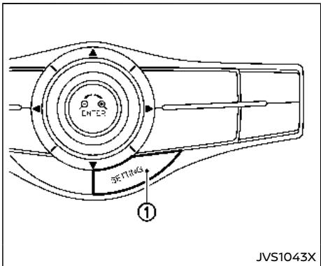 NISSAN Armada (2018) - Activation/désactivation du systeme LDW - 1