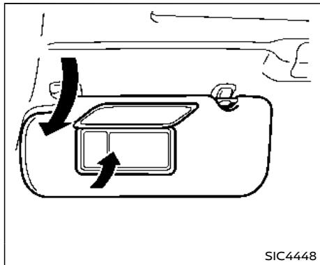 NISSAN Armada (2018) - Antireflet automatique (si le véhicule en est équipé) - 1
