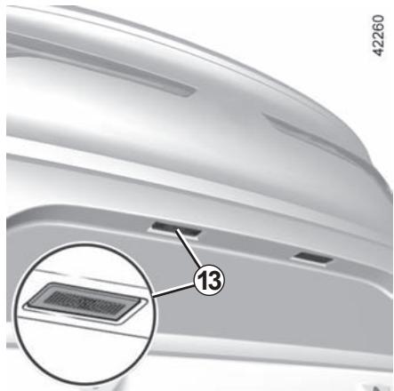 RENAULT Megane 4 (2016-2020) - Éclaireurs plaque d'immatriculation à lampe 12 - 1