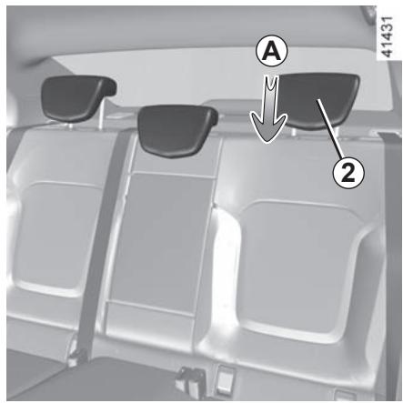 RENAULT Megane 4 (2016-2020) - Position de rangement des appuis-tête latéraux - 1