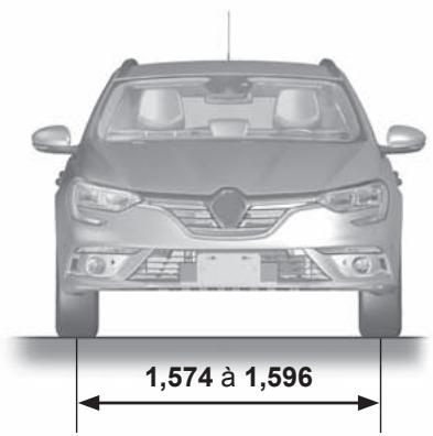 RENAULT Megane 4 (2016-2020) - DIMENSIONS (en mètres) (2/3) - 2