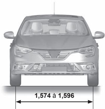 RENAULT Megane 4 (2016-2020) - DIMENSIONS (en mètres) (1/3) - 2