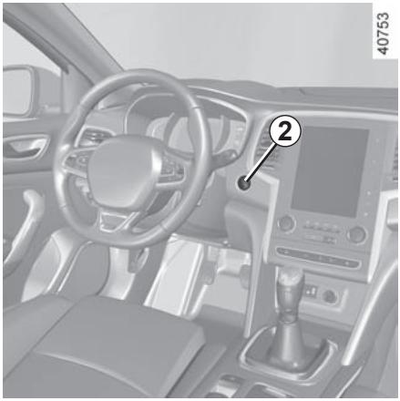 RENAULT Megane 4 (2016-2020) - DÉMARRAGE, ARRÊT DU MOTEUR : véhicule avec carte RENAULT (3/3) - 1